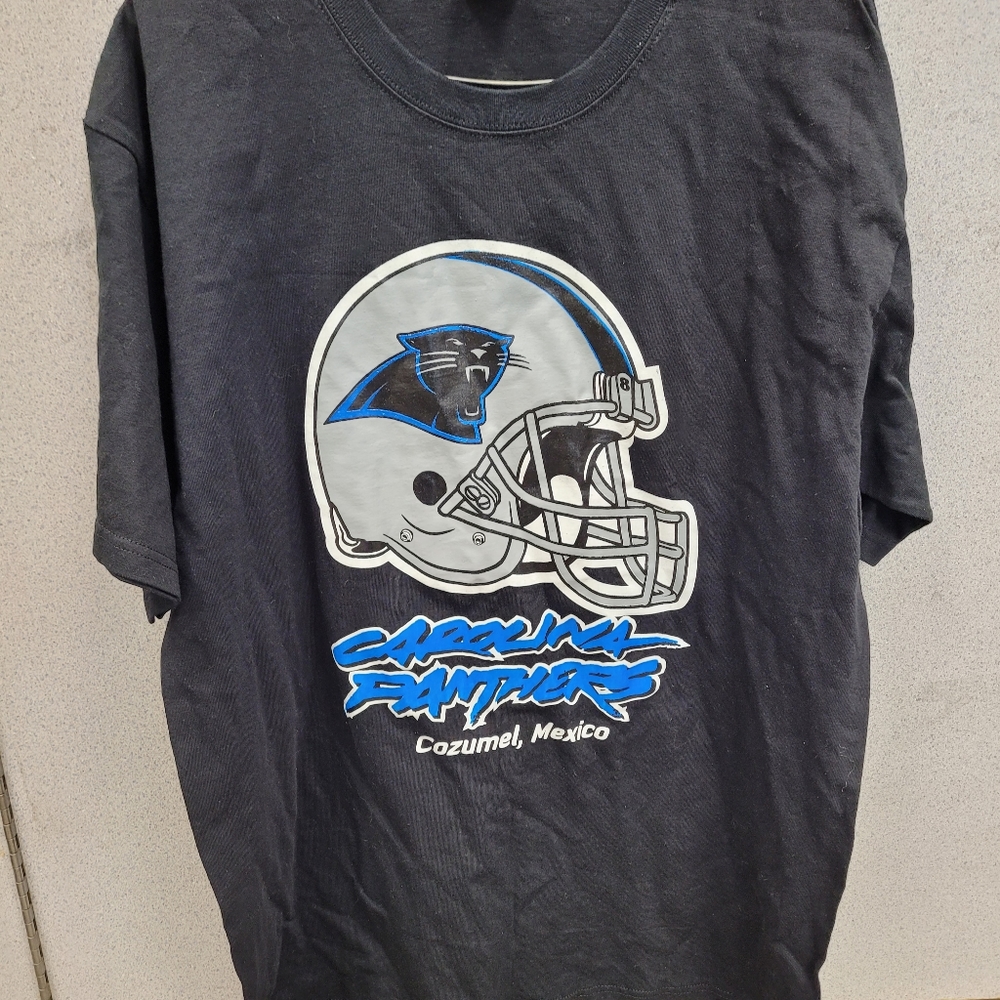 Nfl Carolina Panthers Cozumel Mexico Graphic Design T Shirt Size Large